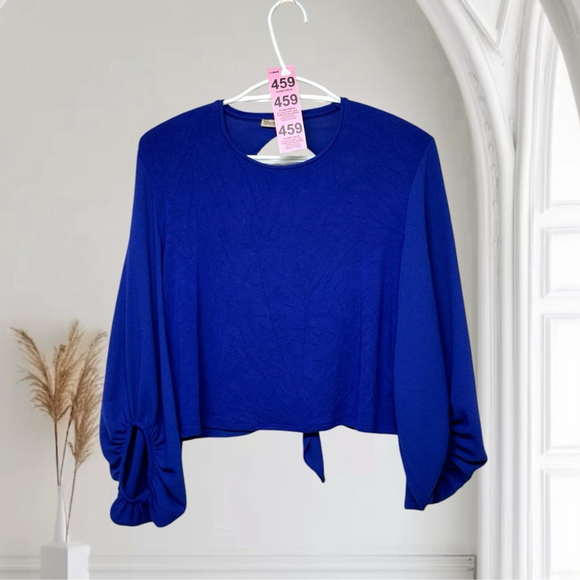 459 - ZARA CROP TOP - ROYAL BLUE - Picture 13 of 15